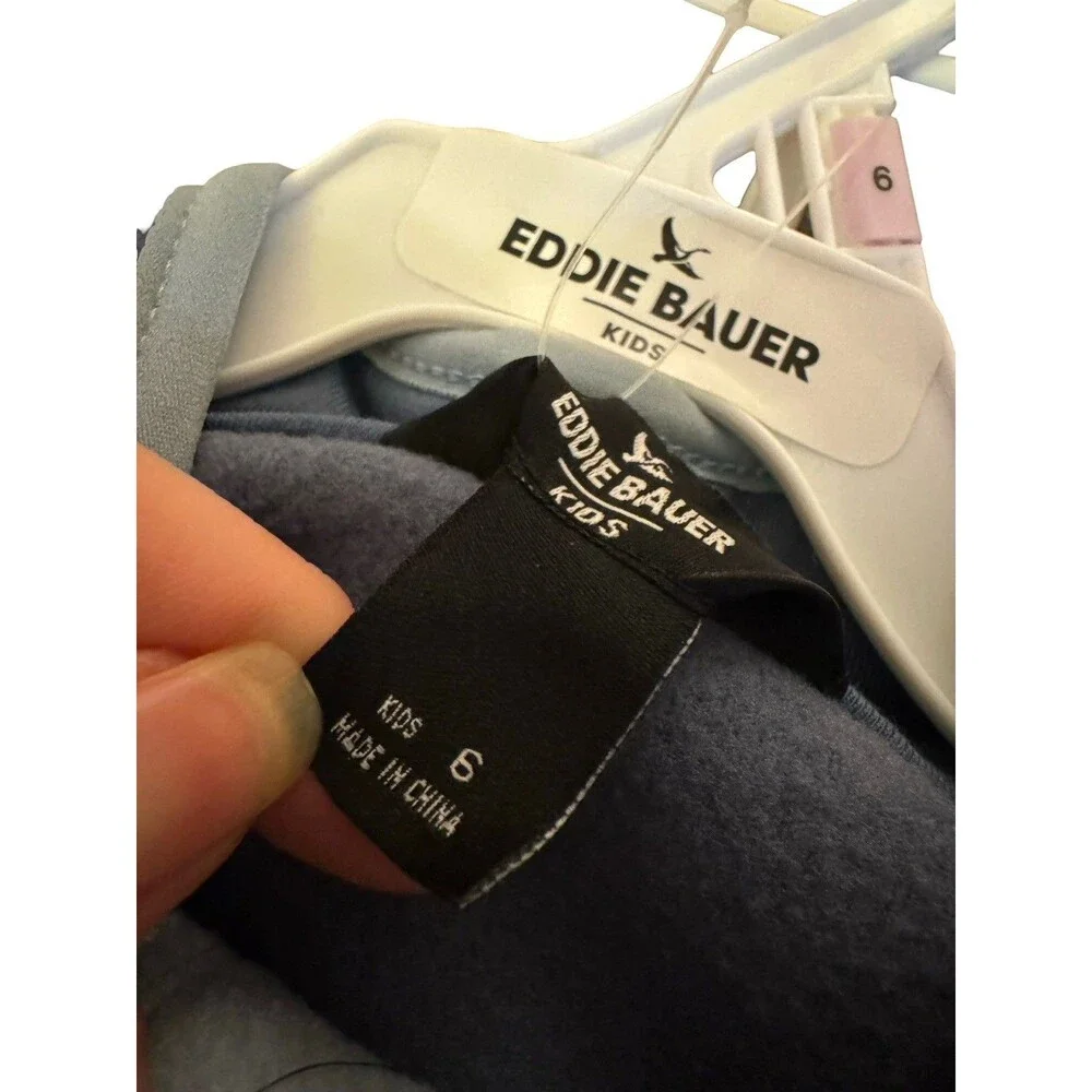NWT Eddie Bauer 3 Piece Set Boys Size 6 Jacket, Pants And Tshirt Coastal‎ Blue